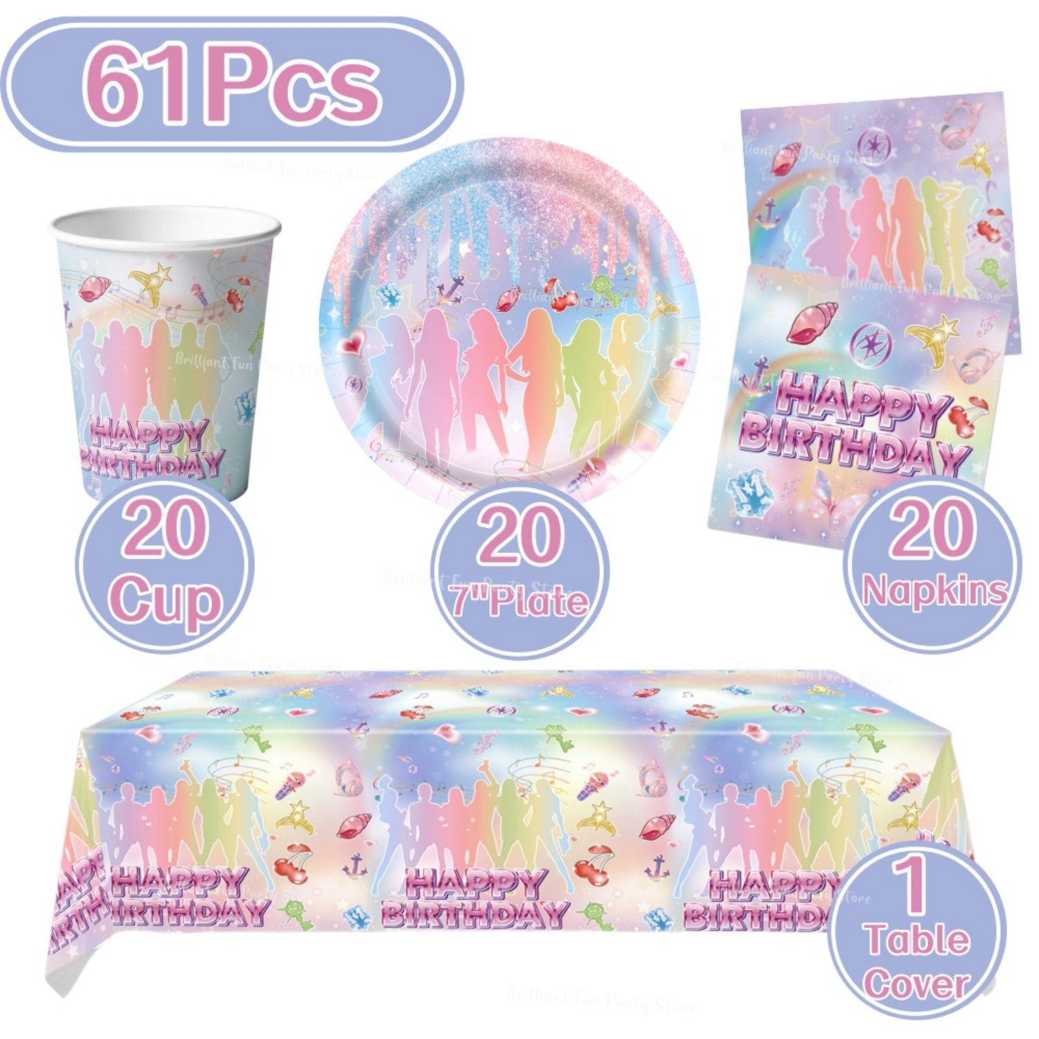 61-teiliges Kpop-Fan-Geburtsta – Wedding Day Supply Kit Bewertung und Preis