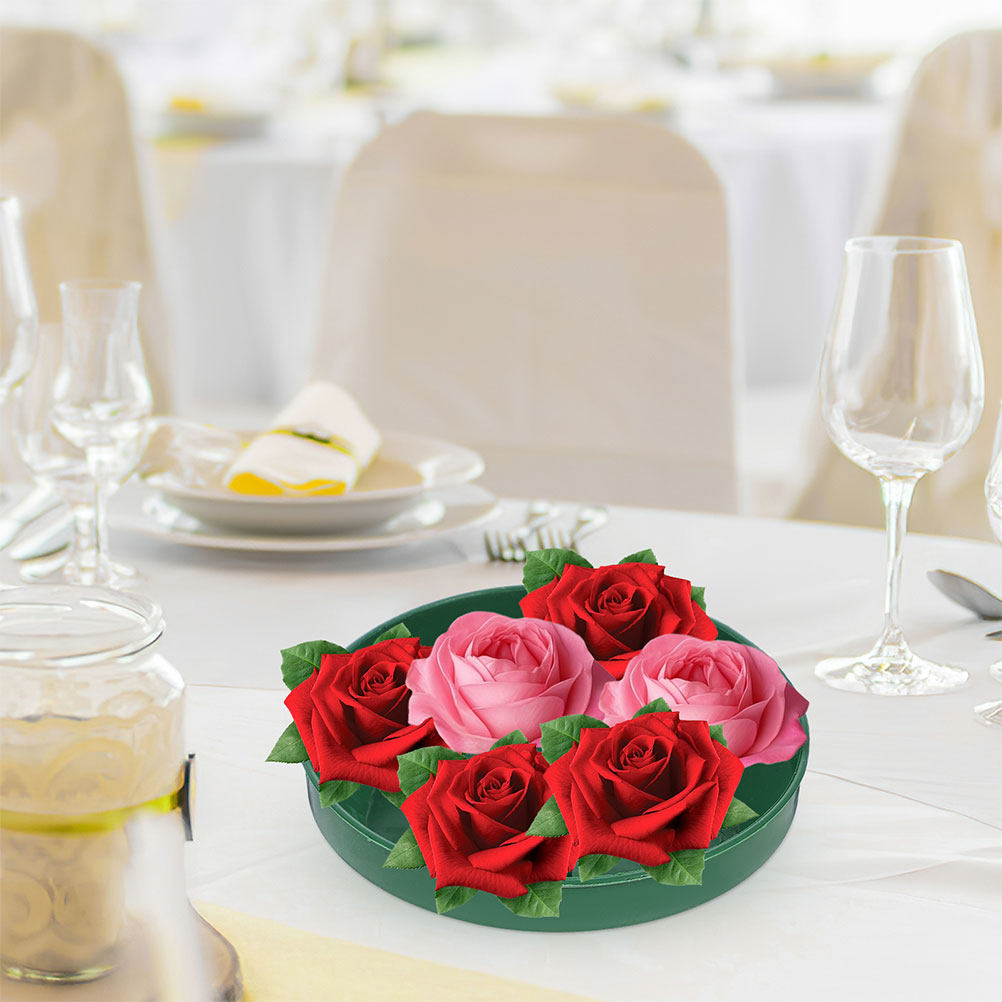 12 Stück Runde Kunststoffschal – Wedding Floral Supply Bewertung und Preis