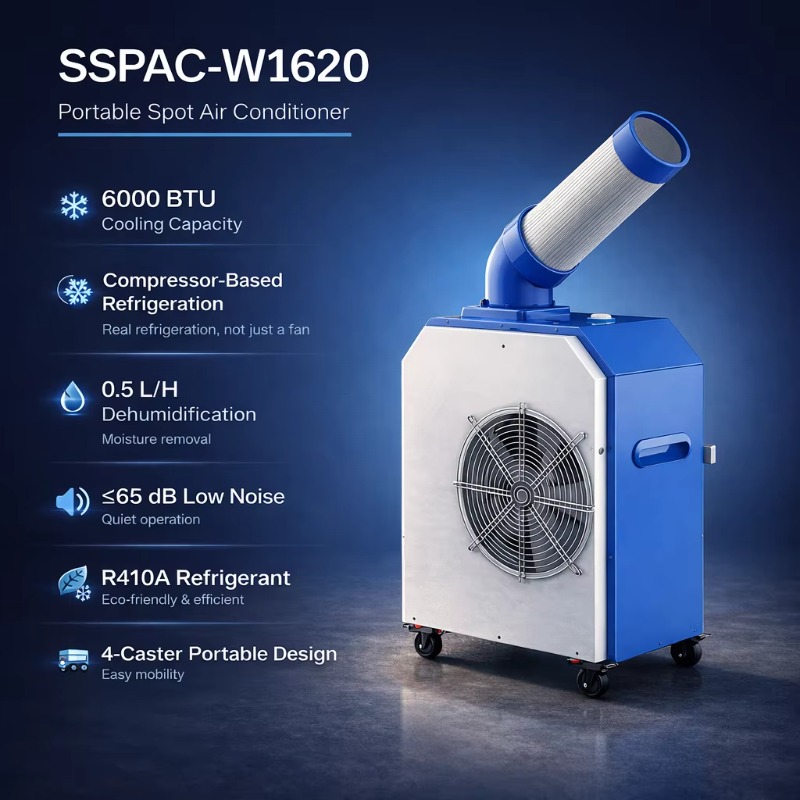 6000BTU Tragbarer Spot-Kühler  – Wedding Solution Bewertung und Preis